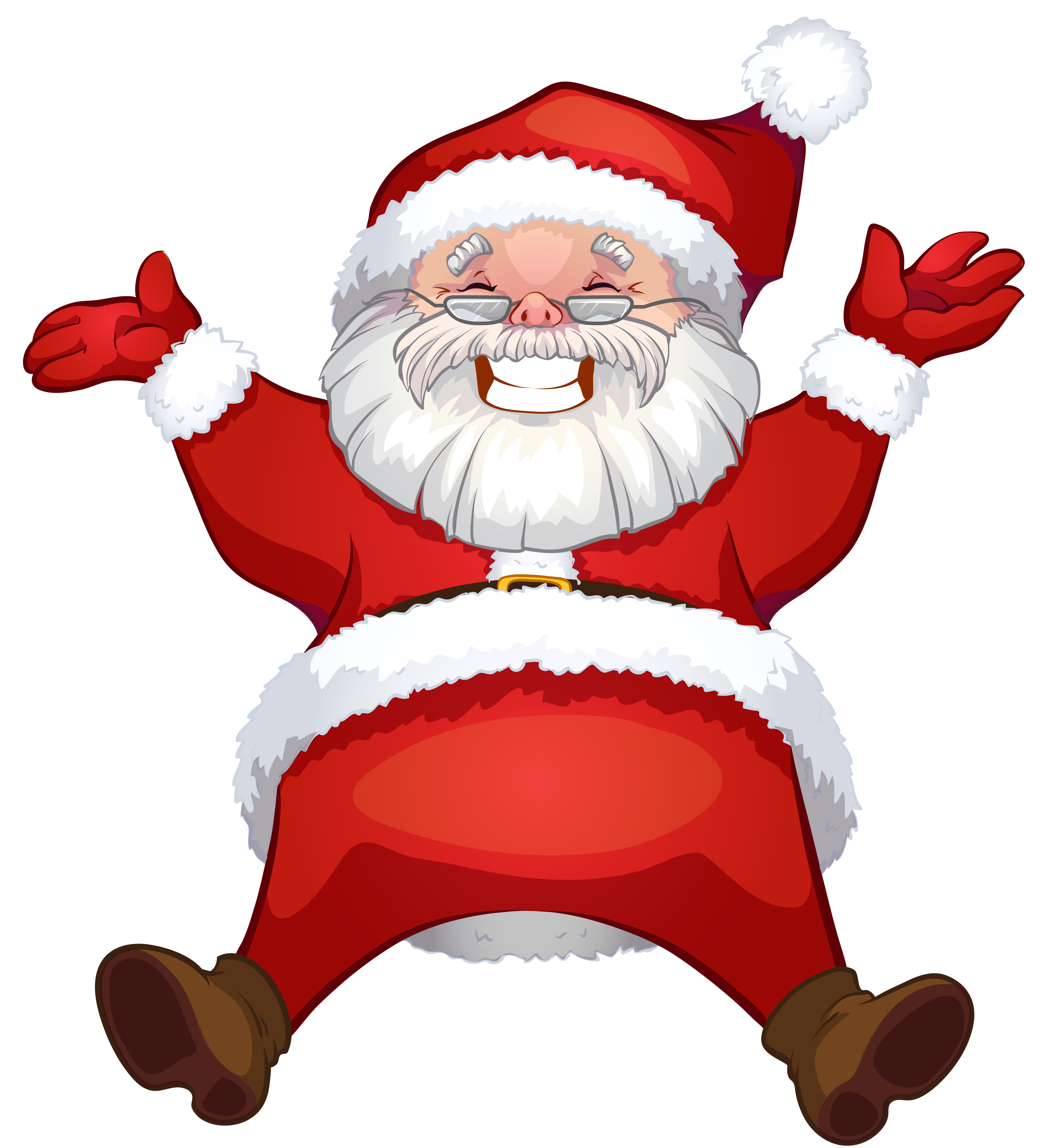 Transparent Santa Claus Clipart.