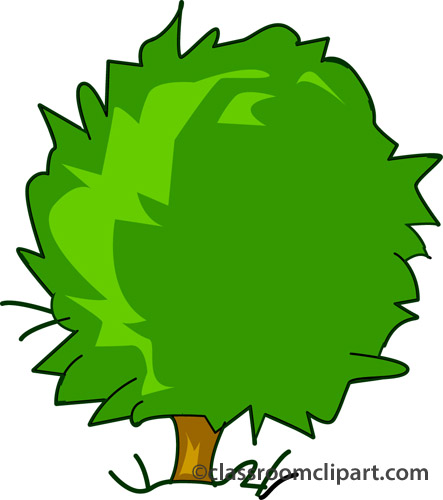 Bush tree clipart.