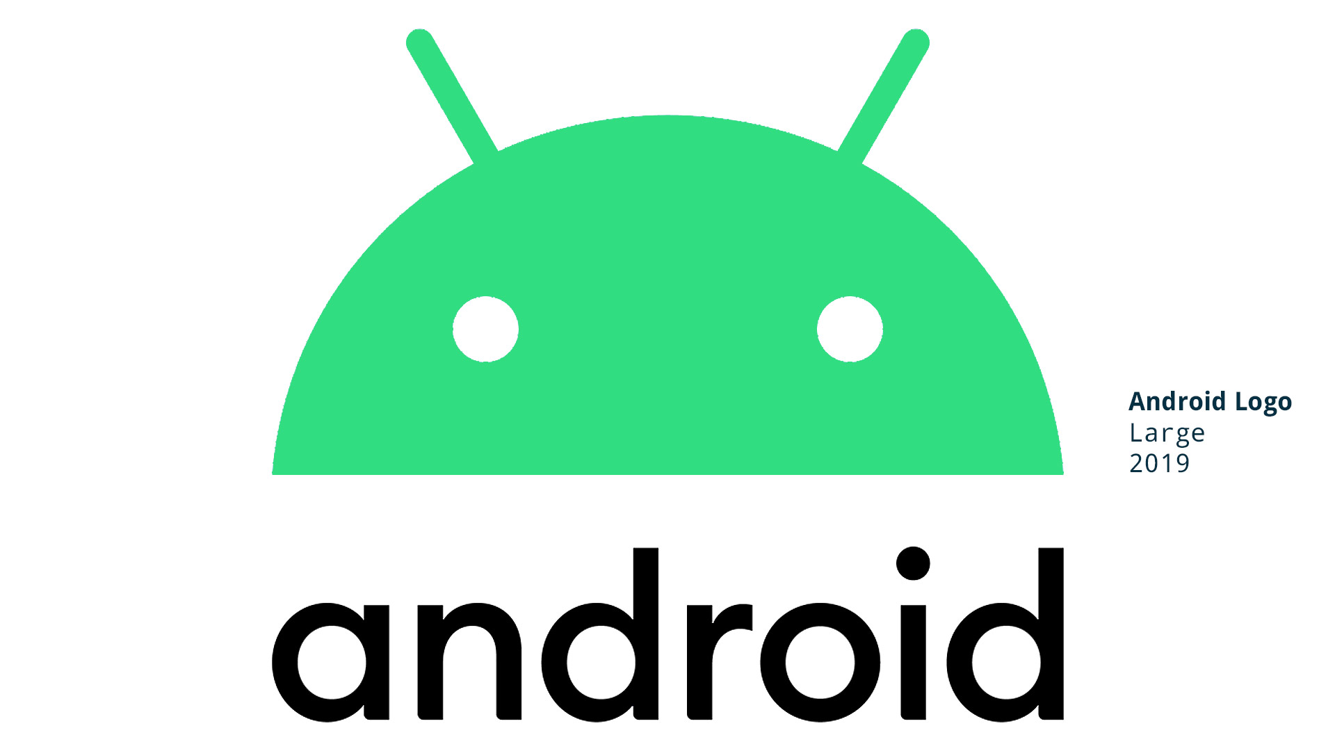 New Android logo and brand update for 2019.