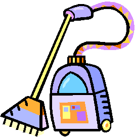 Cleaning carpet vacuum cleaner clipart.