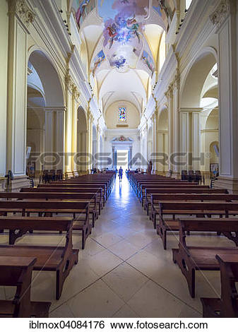 Stock Images of Interior of the baroque church, Cathedral of San.