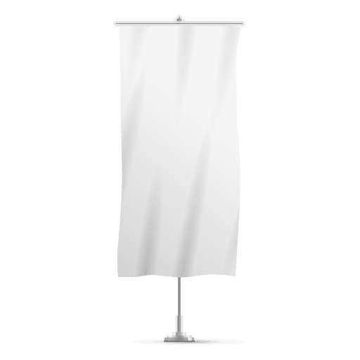 Blank vertical banner flag.