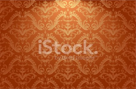 Vintage wallpaper Clipart Image.