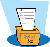 I voted clipart ballot box.