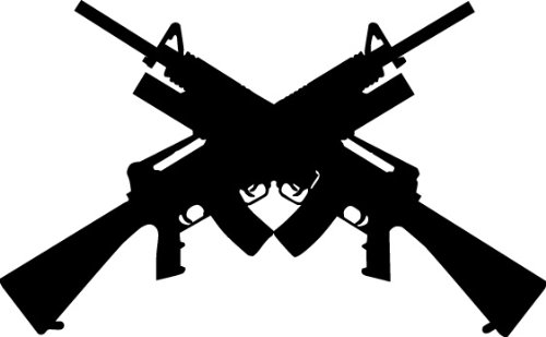 Amazon.com: WEAPON GUN RIFLE FIREARM Vector Clipart Vinyl Cutter.