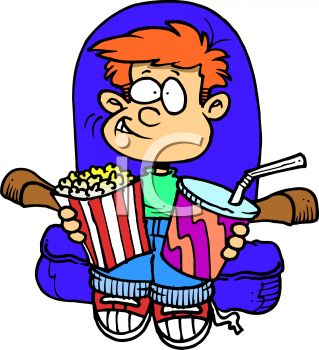 Watching a movie clipart 4 » Clipart Station.