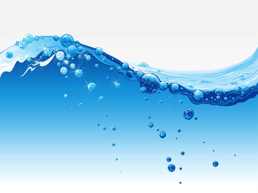 Graphic Water Waves Clipart.