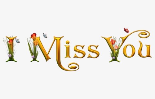 Free Miss You Clip Art with No Background.