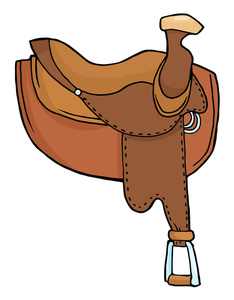 Western Saddle Clipart.