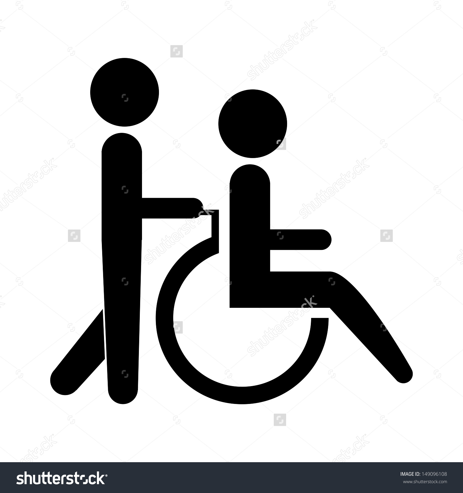 Wheelchair Icon Clipart.