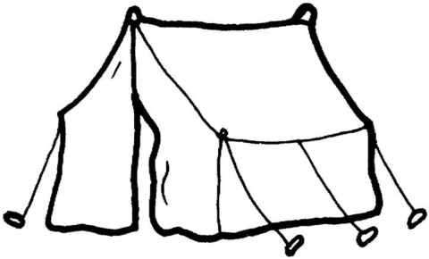 Clipart tent colouring, Clipart tent colouring Transparent.