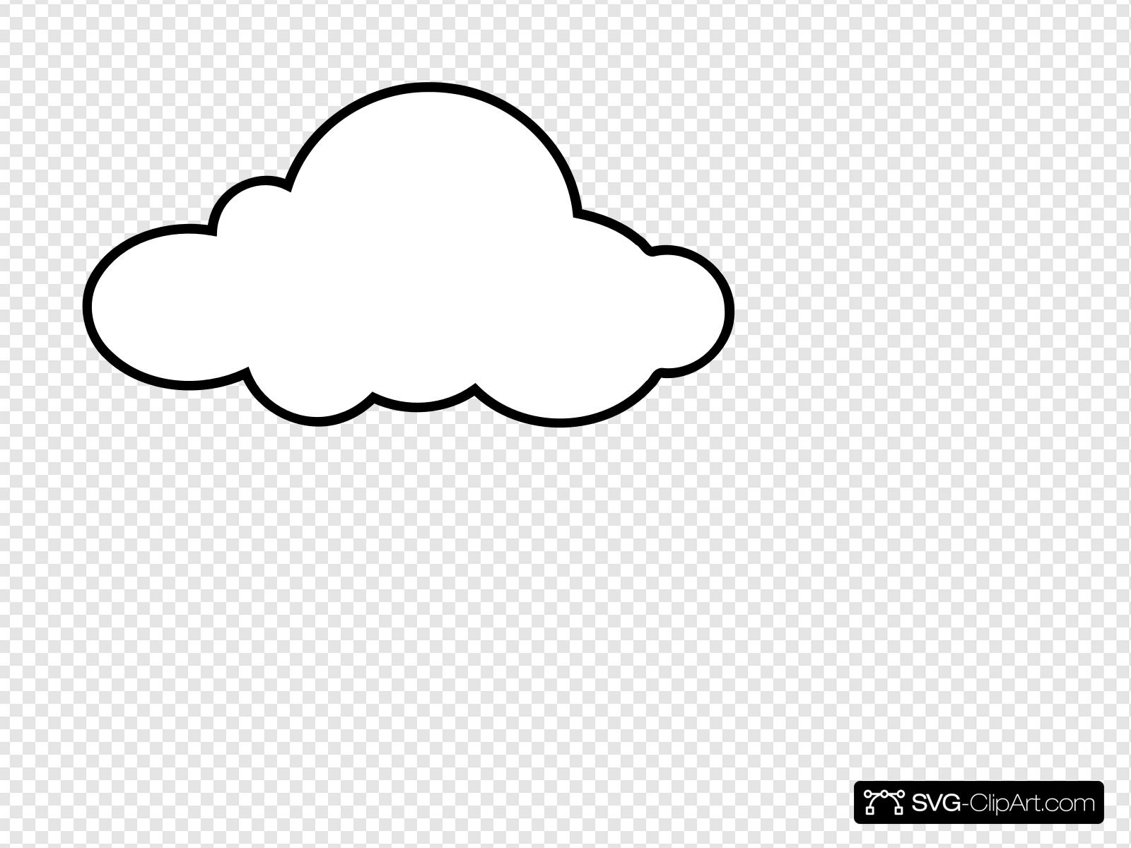 White Cloud Clip art, Icon and SVG.