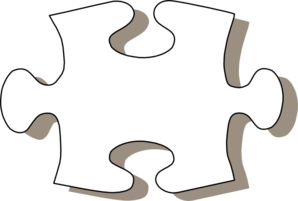 Jigsaw White Puzzle Piece Clip Art at Clker.com.