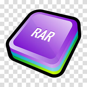 D Cartoon Icons II, WinRAR, letter Rar art transparent background.