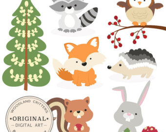 Fox Woodland Animal Clipart Free.