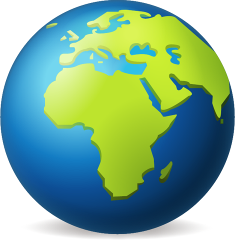 Earth Globe Europe Africa Emoji.