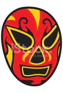 mexican wrestler mask Clipart Image.