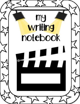 Movie Themed Writing Notebook Cover.