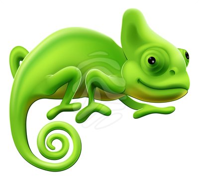 Chameleon clip art.