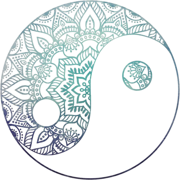 yinyang yin yang zentangle symbols overlay hipster.