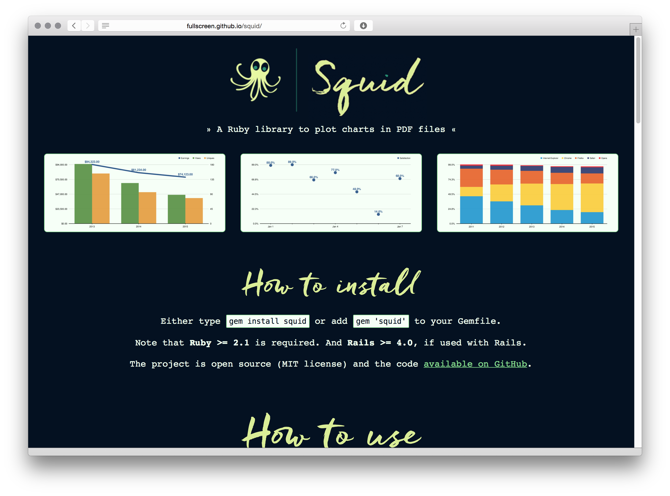 Squid homepage