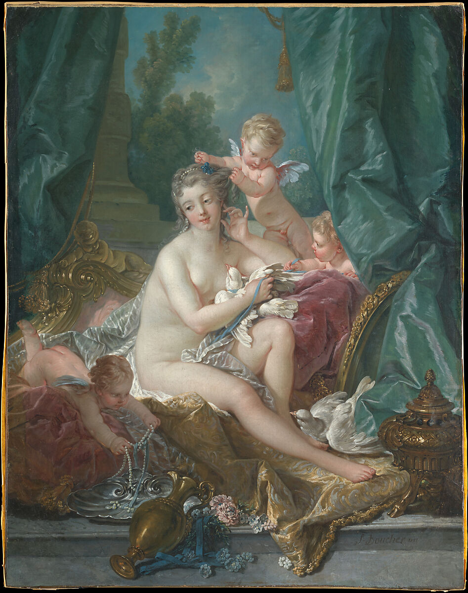 The Toilette of Venus, François Boucher (French, Paris 1703–1770 Paris), Oil on canvas 