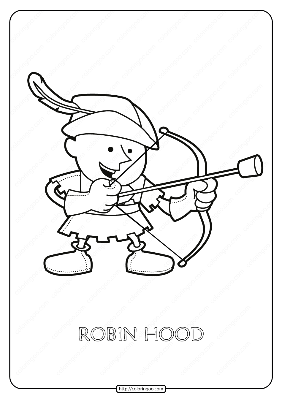 Robin Hood Coloring Book Coloring Pages