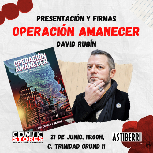 Vampiros y Cómics con David Rubín en Comic Stores Málaga Soho