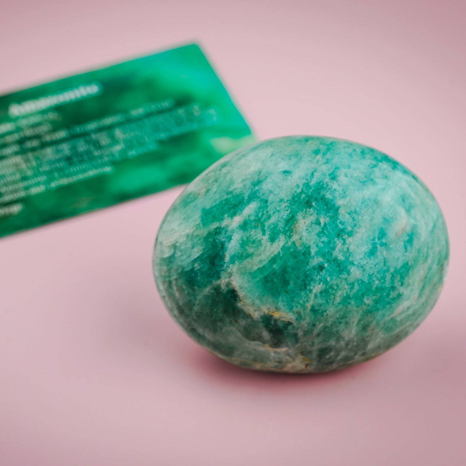 Amazonite Palm Stone