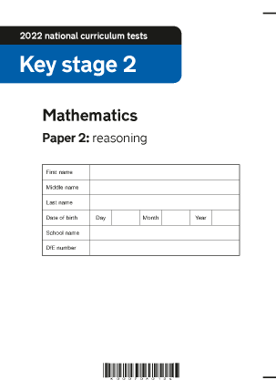 Preview of worksheet 2022 KS2 Mathematics Paper2 Reasoning