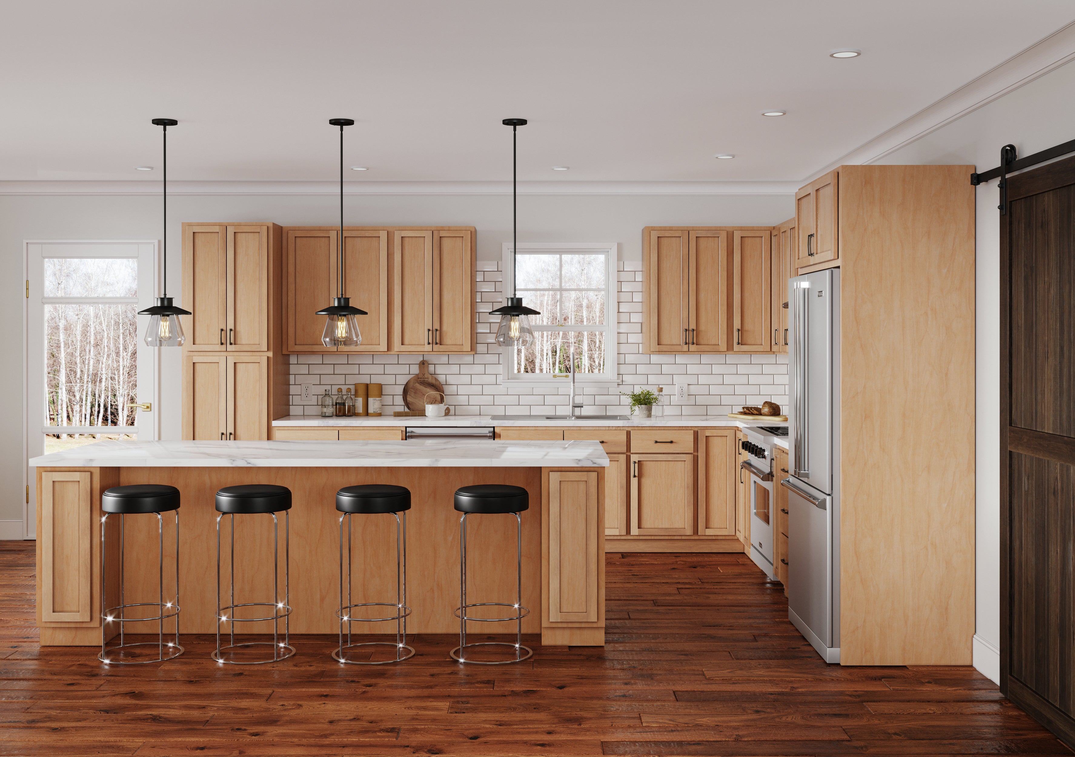 Maple Unfinished Shaker Kitchen Cabinets - Maple Unfinished Kitchen Cabinets