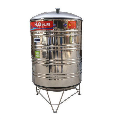 Silver 300 L Insulated Stainless Steel Water Tank