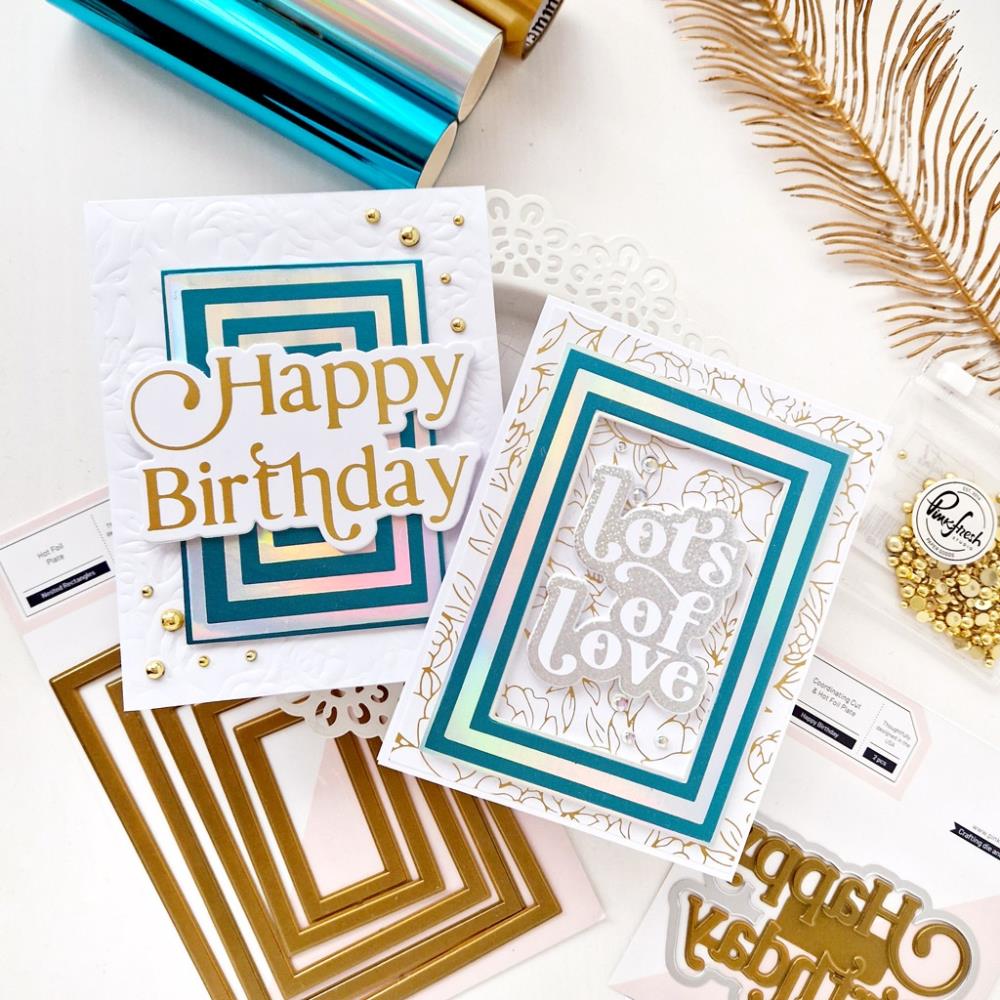 Pinkfresh Studio Hot Foil Plate - Happy Birthday