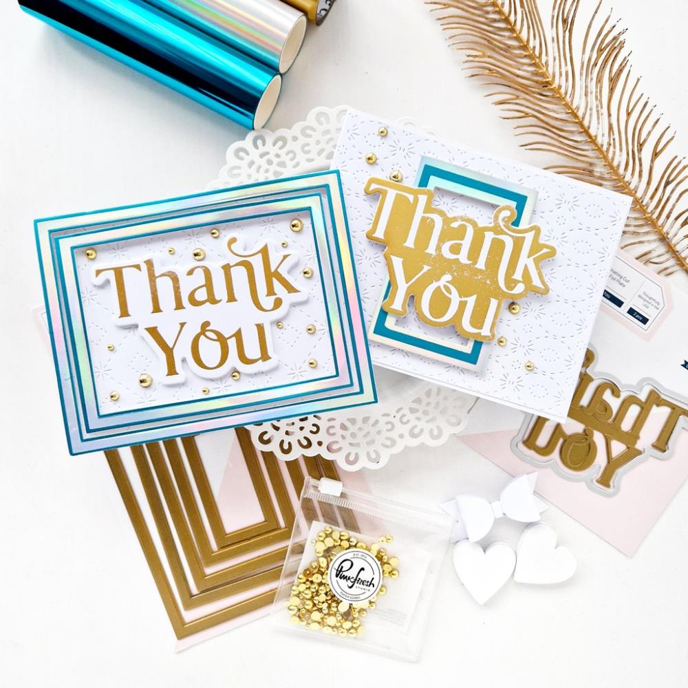 Pinkfresh Studio Hot Foil Plate - Thank You