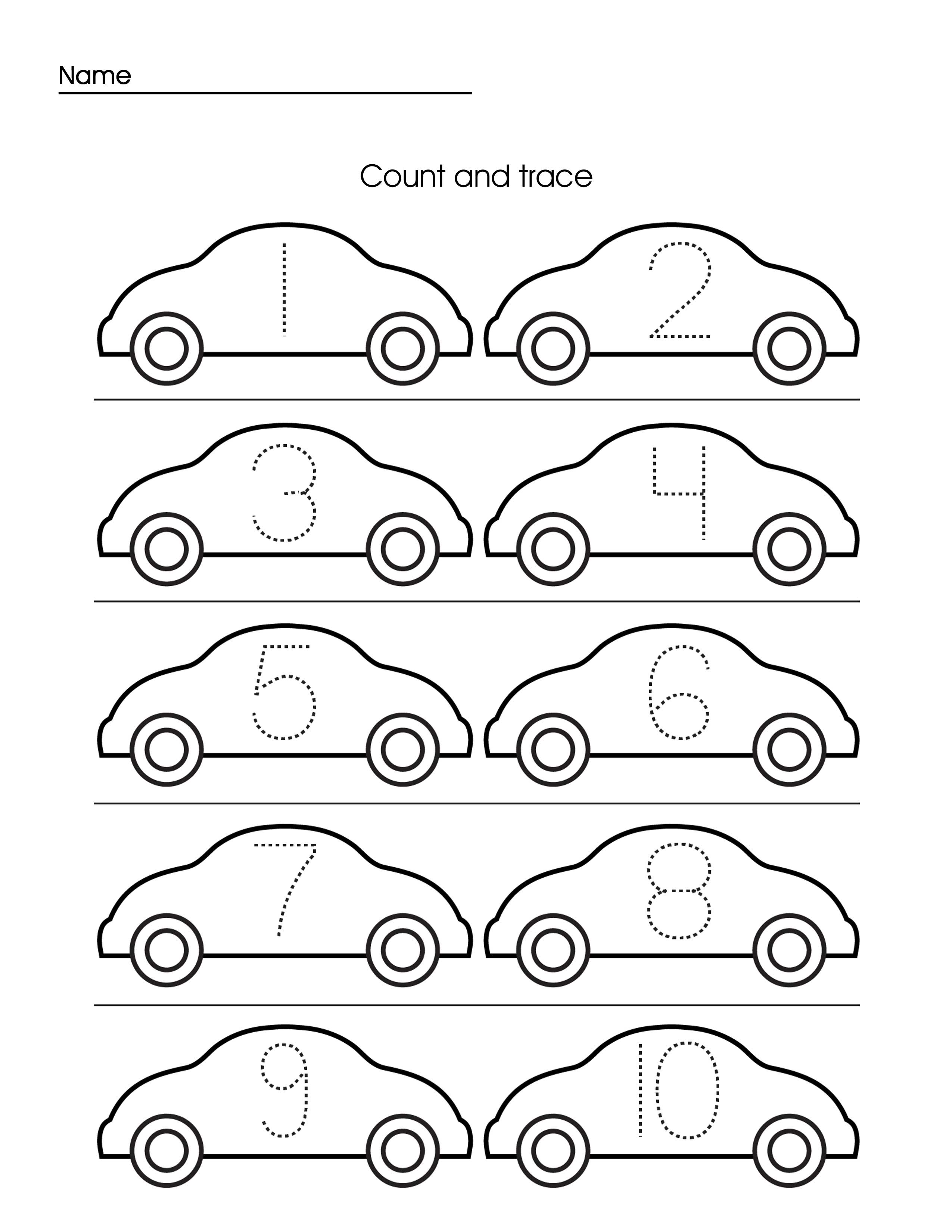 Tracing Coloring Pages