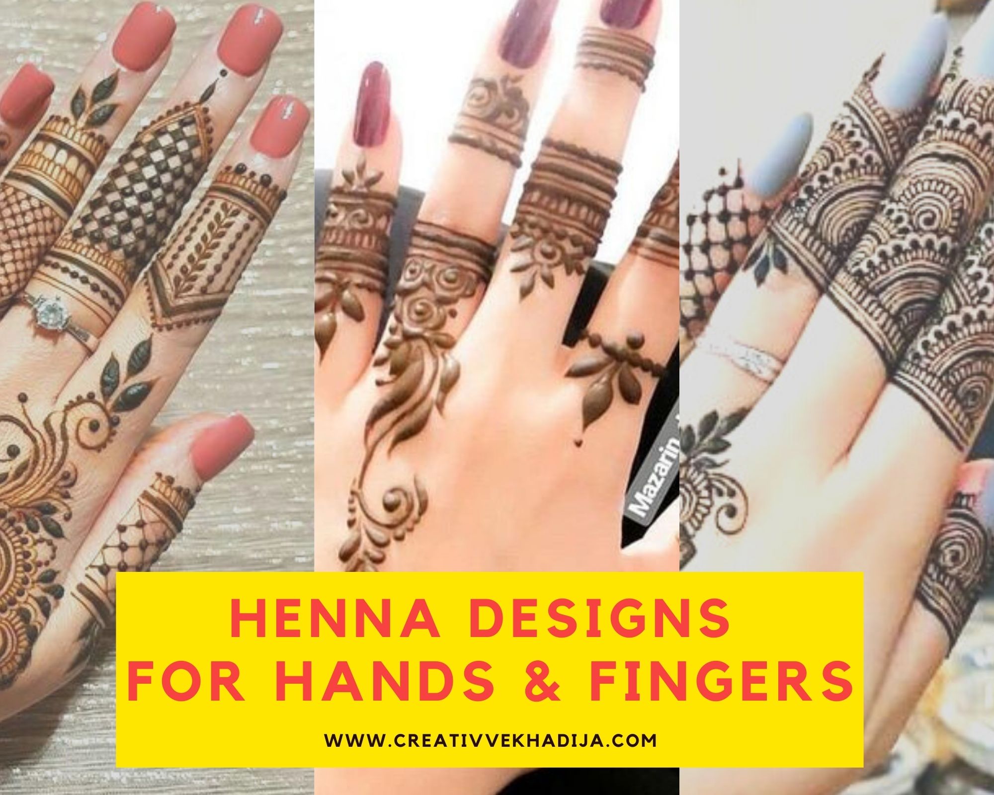 Easy Henna Designs For Hands And Fingers Creative Khadija Blog