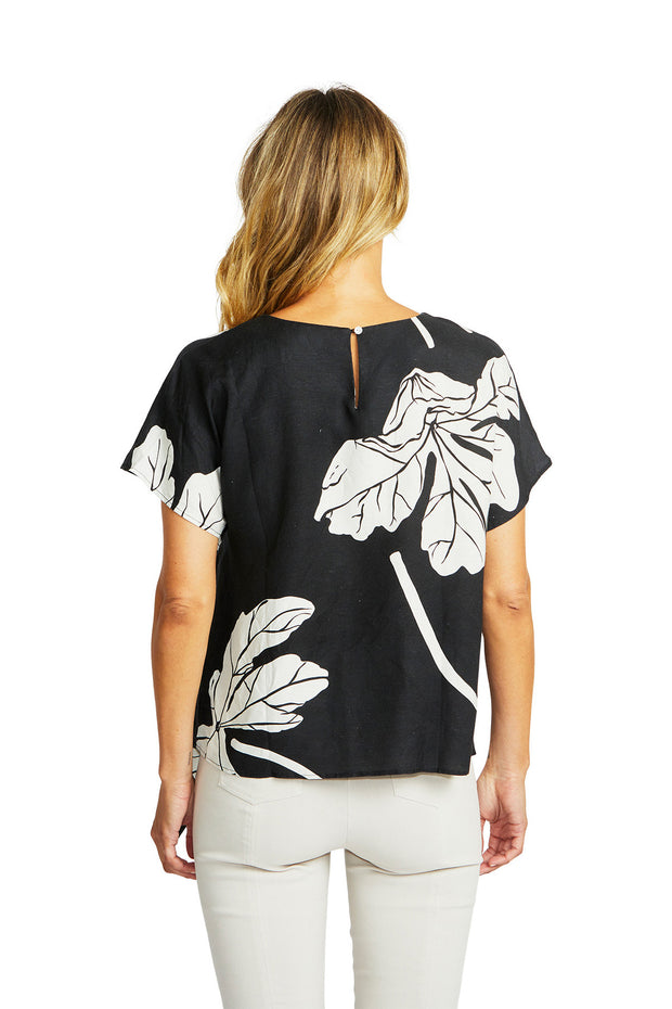 PING PONG - Black/Ivory Atlas Knot Front Top - 575359