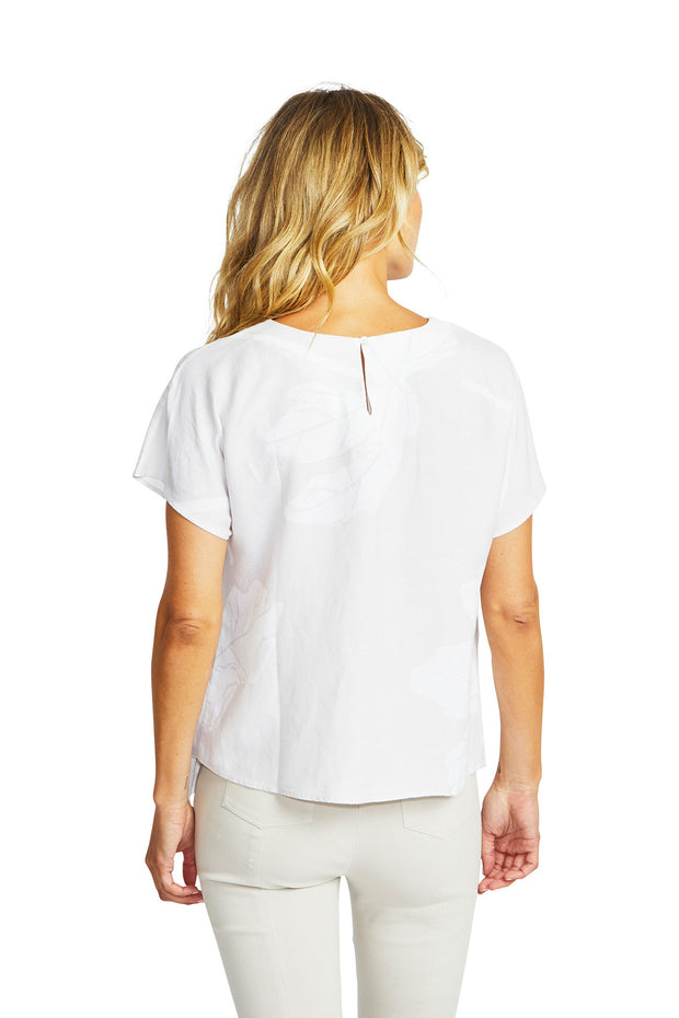 PING PONG - Flax/White Atlas Knot Front Top - 575359