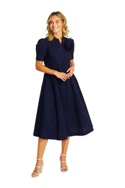 PING PONG - Navy Audrey Rosette Dress - 575504