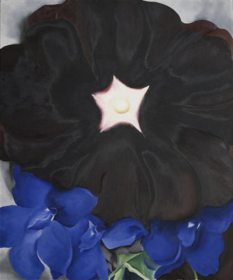 Georgia O'Keeffe - Black Hollyhock, Blue Larkspur