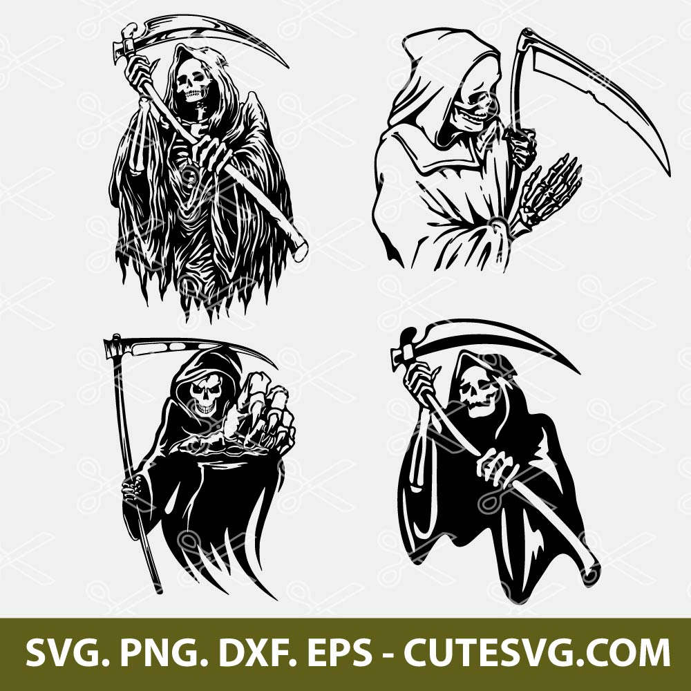 Grim Reaper SVG | Scary SVG | Halloween SVG | Death SVG | Horror SVG ...