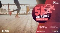 5K Run & Walk Event Twitter Post template