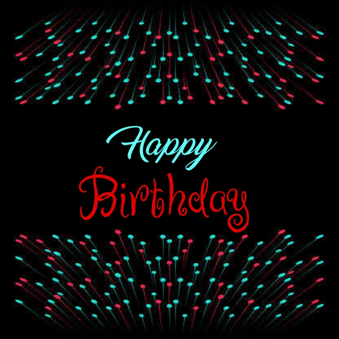 Happy birthday Instagram post square Template | PosterMyWall