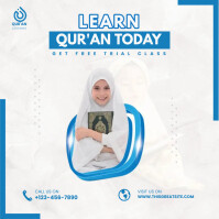 Learn Qur'an Lessons ads Instagram Post template