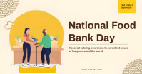 National food bank day Facebook Ad template