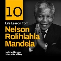 Nelson Mandela Life Lessons Post Template