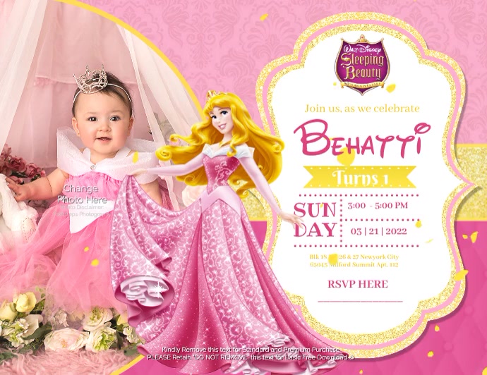 Sleeping Beauty Aurora Template | PosterMyWall