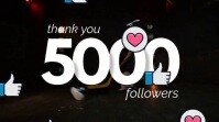 thank you 5000 followers twitter video post template