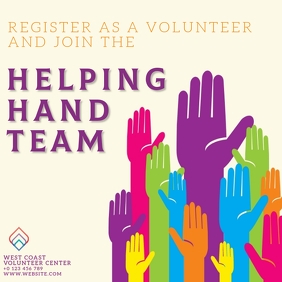 VOLUNTEERS AD Template Square (1:1)