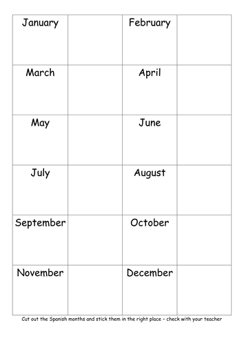 Months of the year and birthdays | Teaching Resources